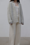 SWAYING/KNIT thick suit collar cardigan SW212SZ90 PS28